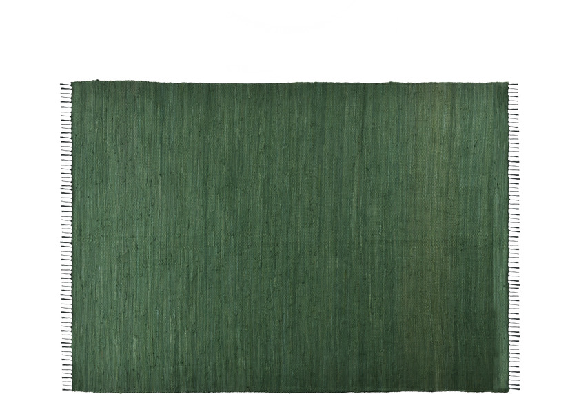 Zaba Handwebteppich Dream Cotton dark green