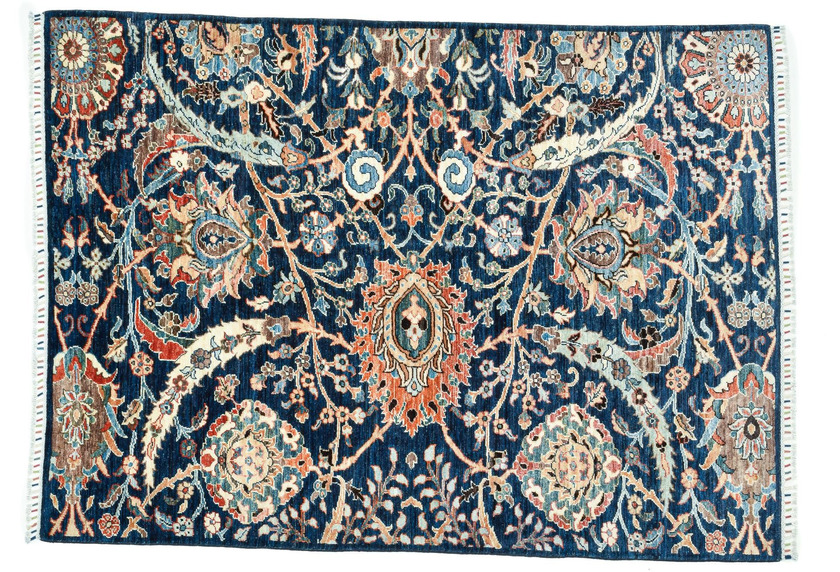 THEKO Orientteppich Kandashah 0593 blue multi 152 x 209 cm